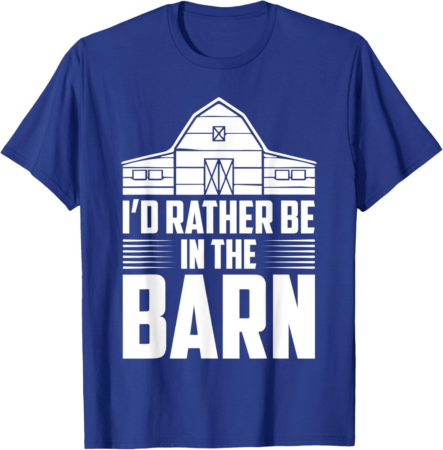 I’d rather be in the barn horse jockey lover derby game KY T-Shirt - T-Shirt | Royal