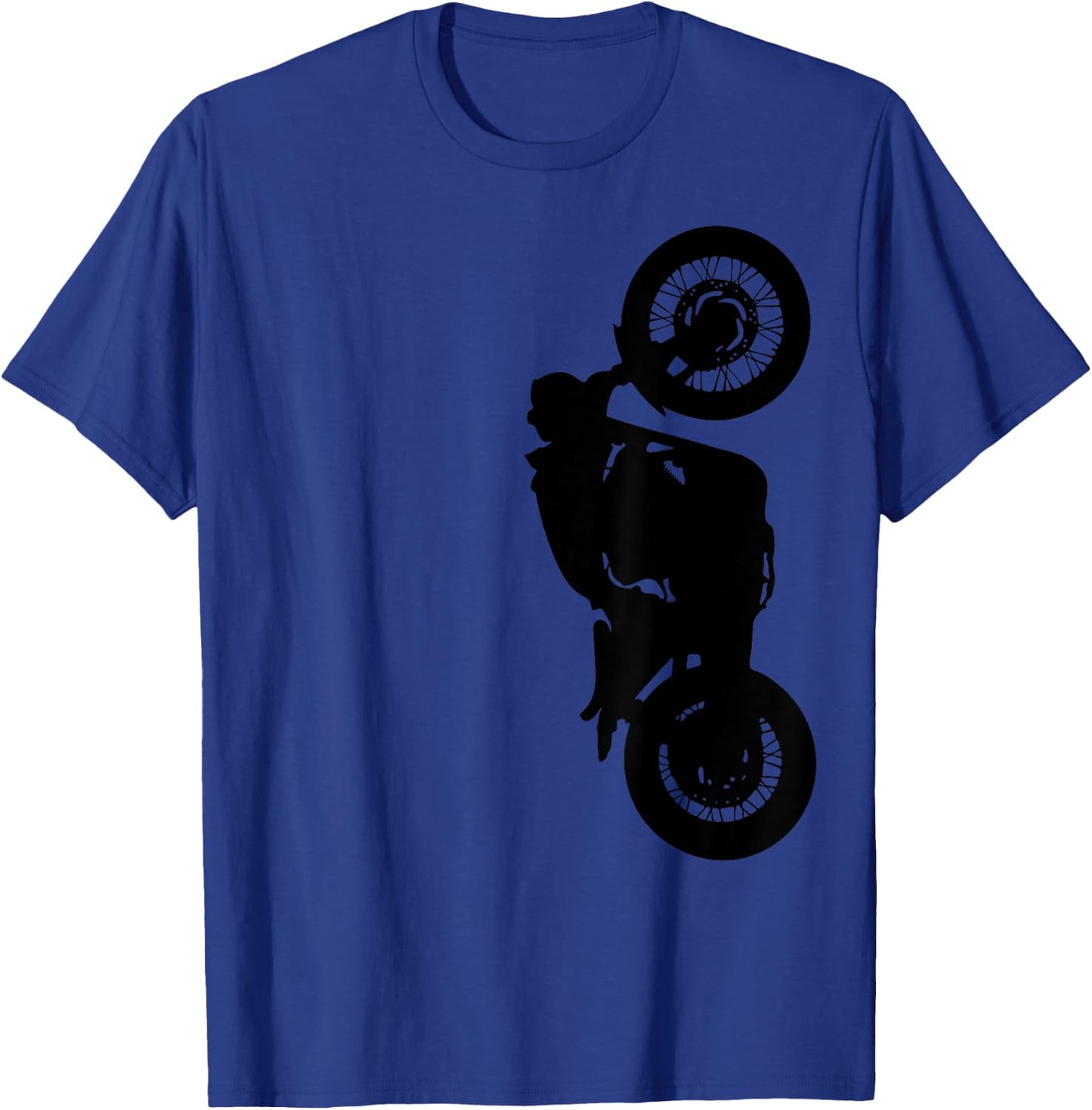 Custom Bobber Motorcycle - Chopper - Rat Bike - Vintage T-Shirt - T-Shirt | Royal