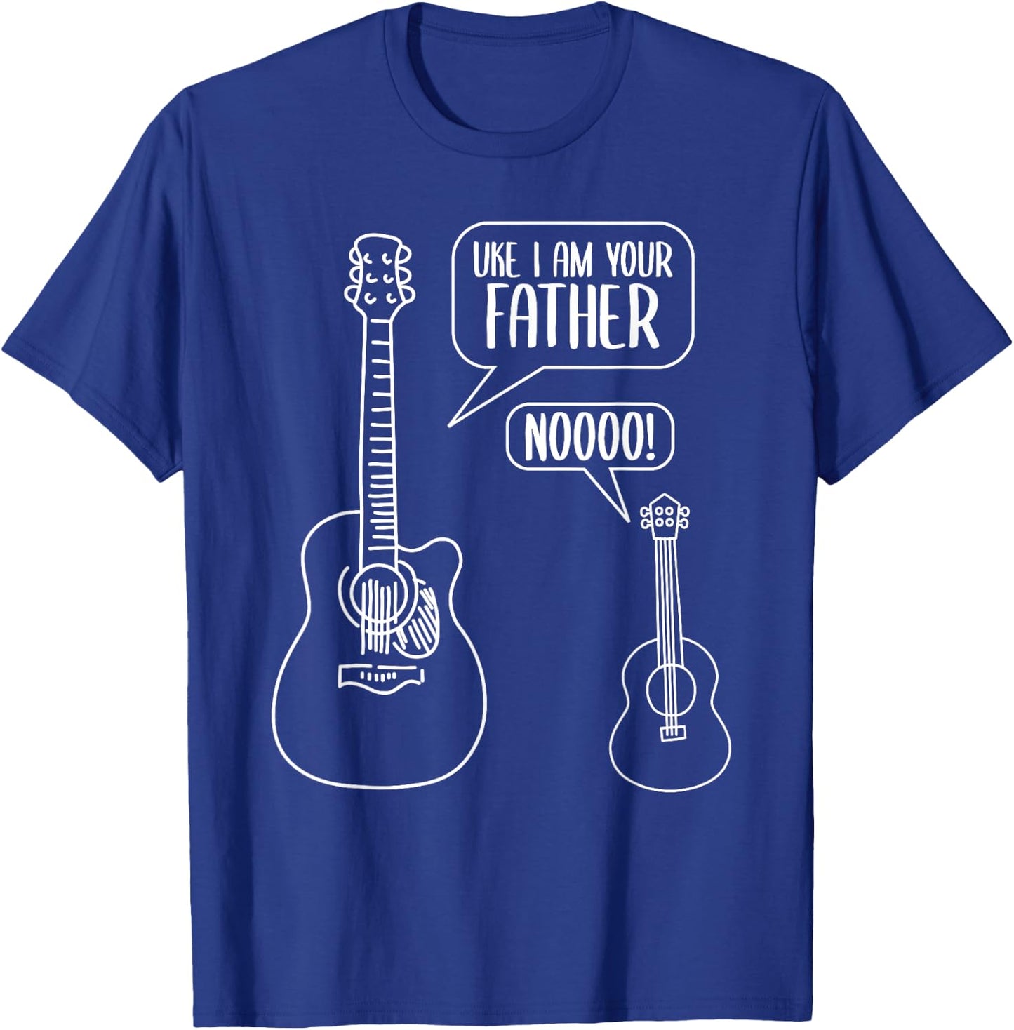 Uke I Am Your Father Ukulele Guitar Music T-Shirt - T-Shirt | Royal