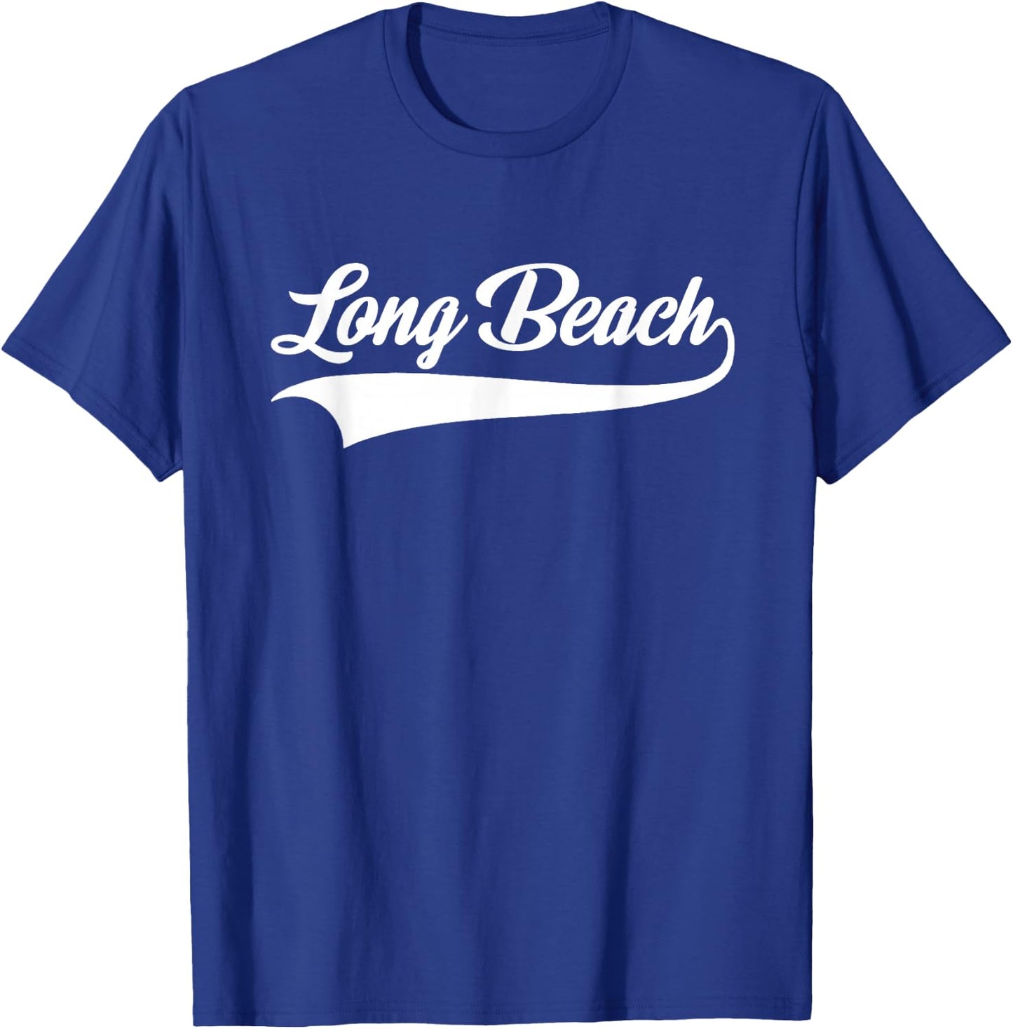 Long Beach - California - Throwback Design - Classic T-Shirt - T-Shirt | Royal
