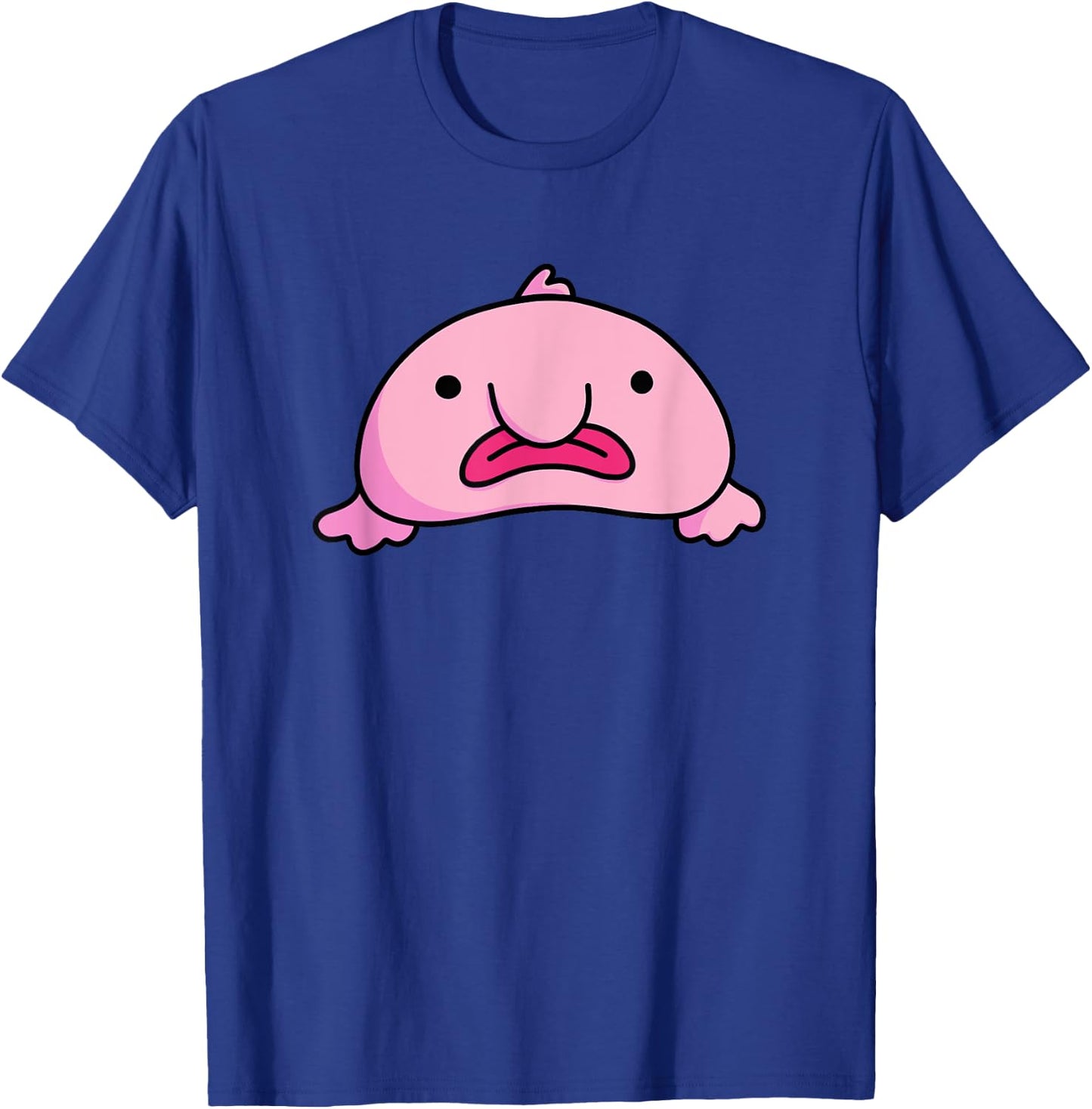 Blobby Bob Blobfish Emotional Support Spirit Animal Blobfish T-Shirt - T-Shirt | Royal
