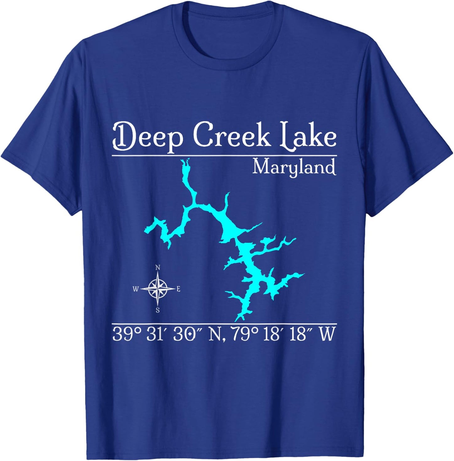 Deep Creek Lake, Maryland T-Shirt - T-Shirt | Royal