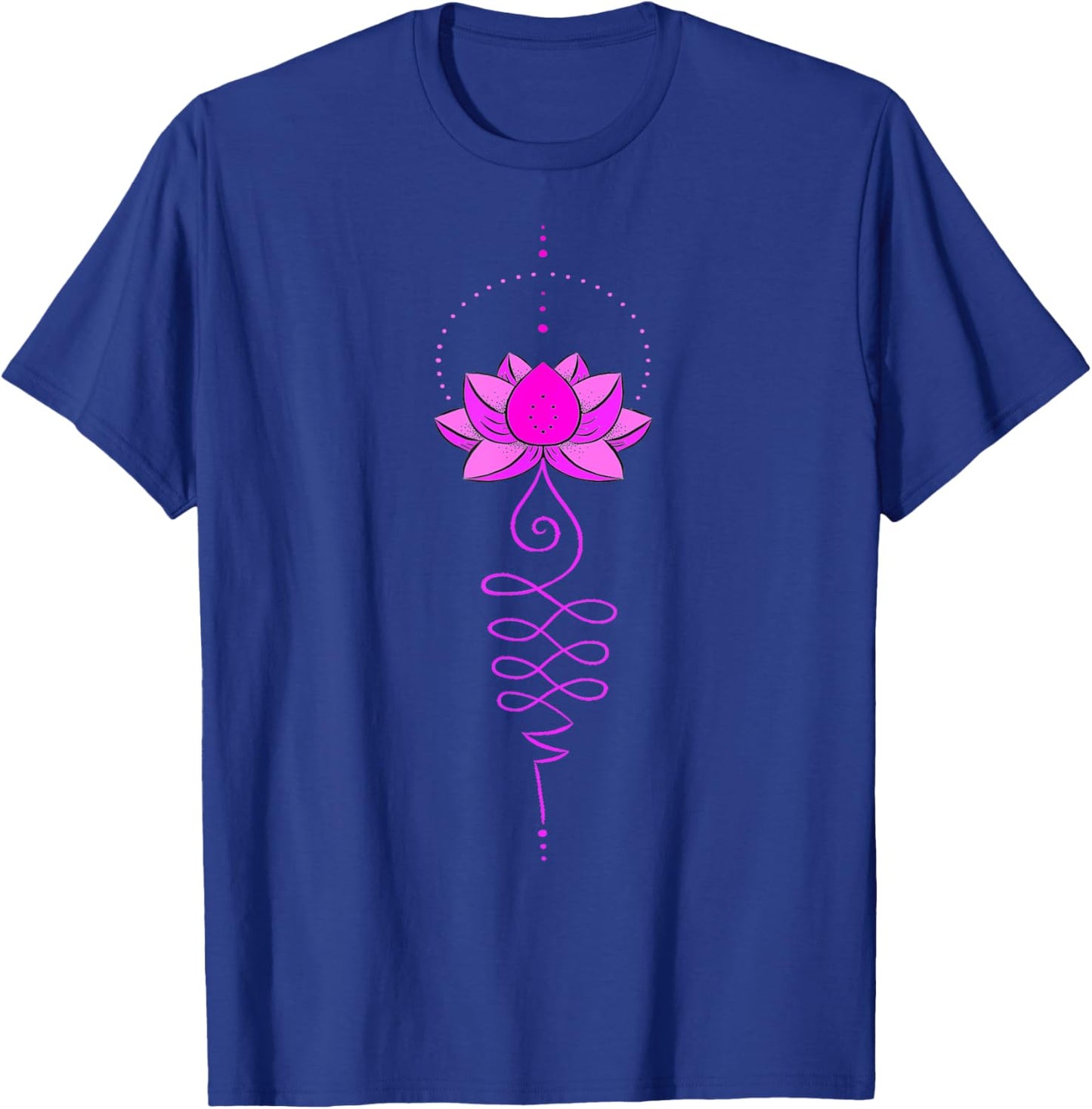Unalome Tattoo Lotus Flower Tree Meditation Boho Zen Yoga T-Shirt - T-Shirt | Royal