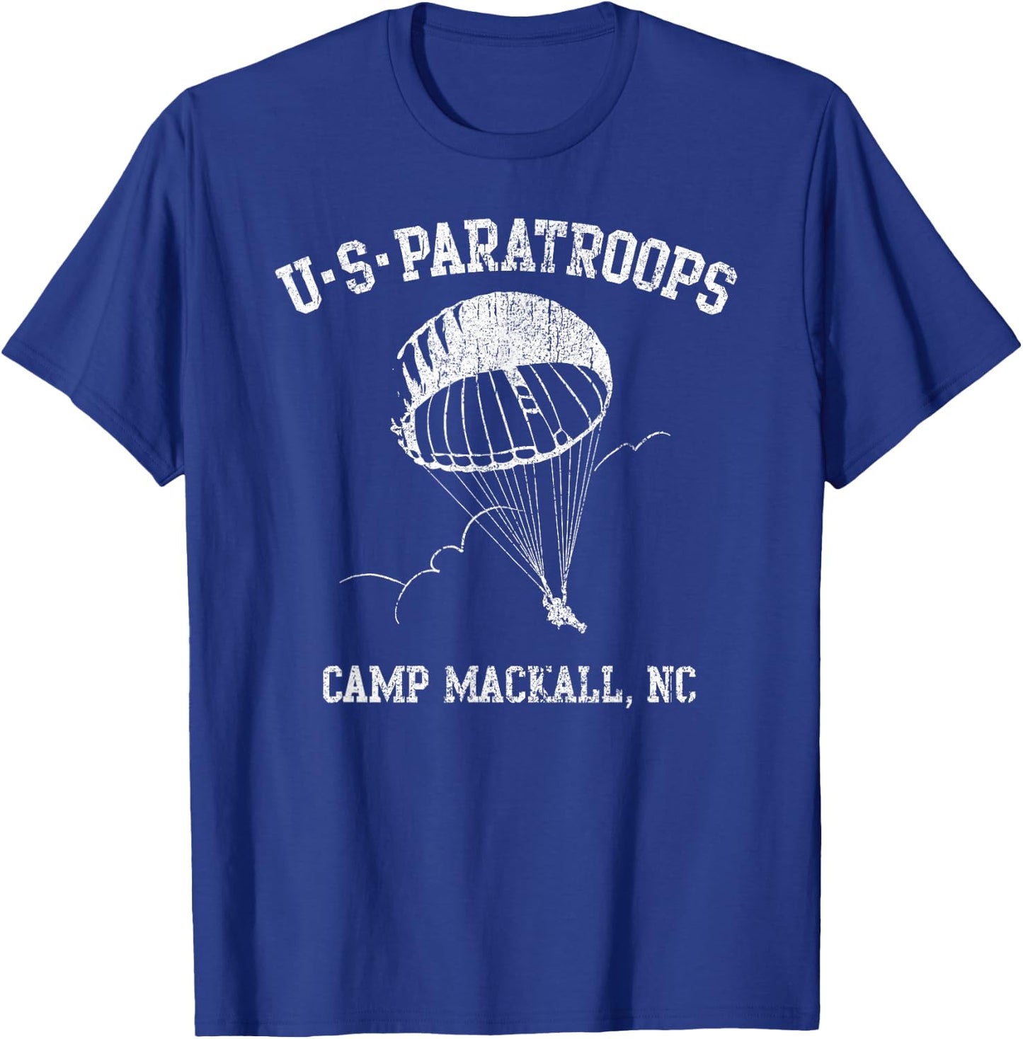 American Marauder: US Paratroops Camp Mackall WWII T-Shirt - T-Shirt | Royal