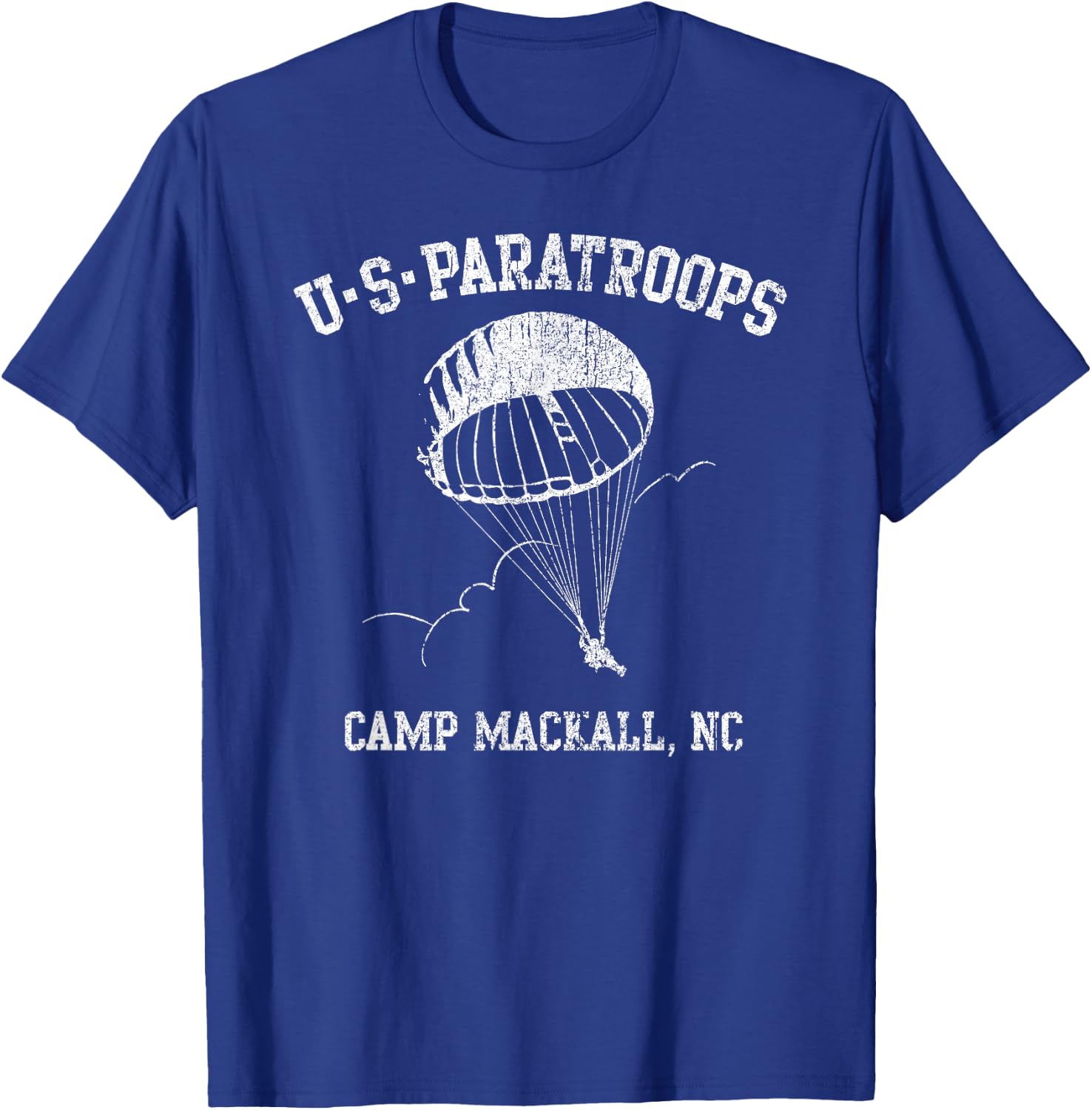 American Marauder: US Paratroops Camp Mackall WWII T-Shirt - T-Shirt | Royal