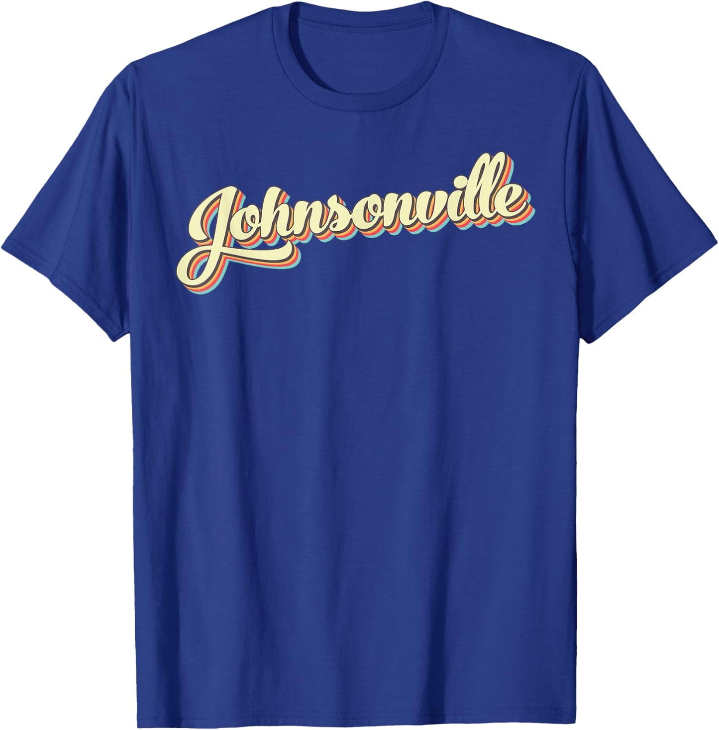 Johnsonville Retro Art Baseball Font Vintage T-Shirt - T-Shirt | Royal