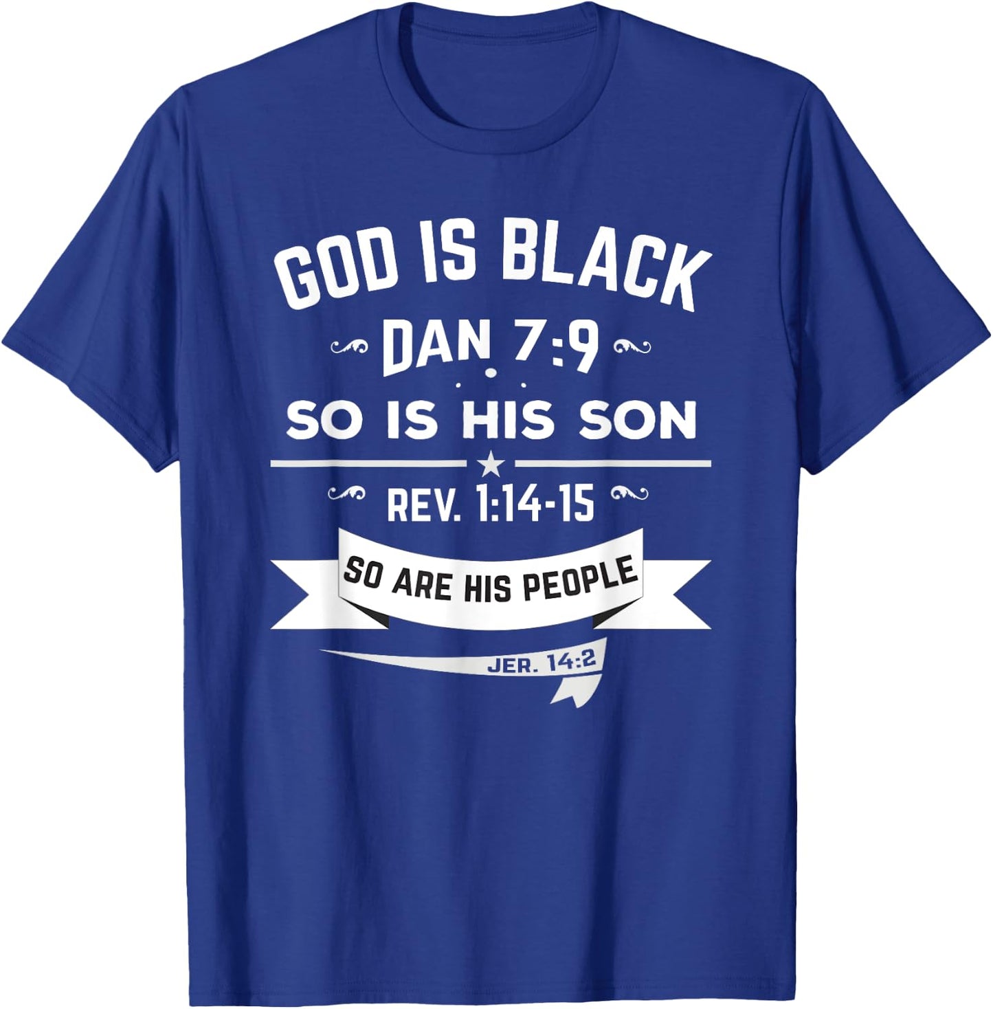 Hebrew Israelite Clothing God is Black T Shirt T-Shirt - T-Shirt | Royal