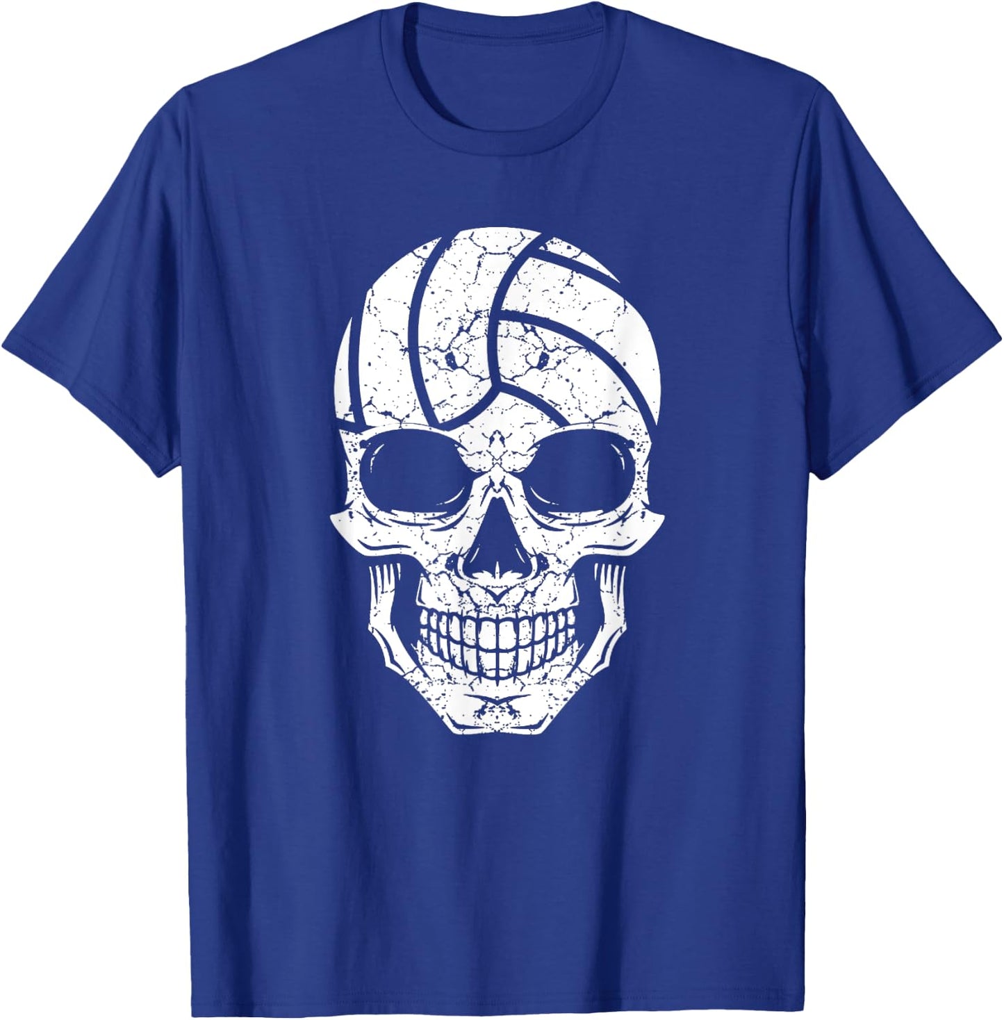 Volleyball Player Skull T-Shirt - T-Shirt | Royal