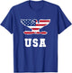 Patriotic USA Colonel Eagle American Flag For Patriots Men T-Shirt - T-Shirt | Royal