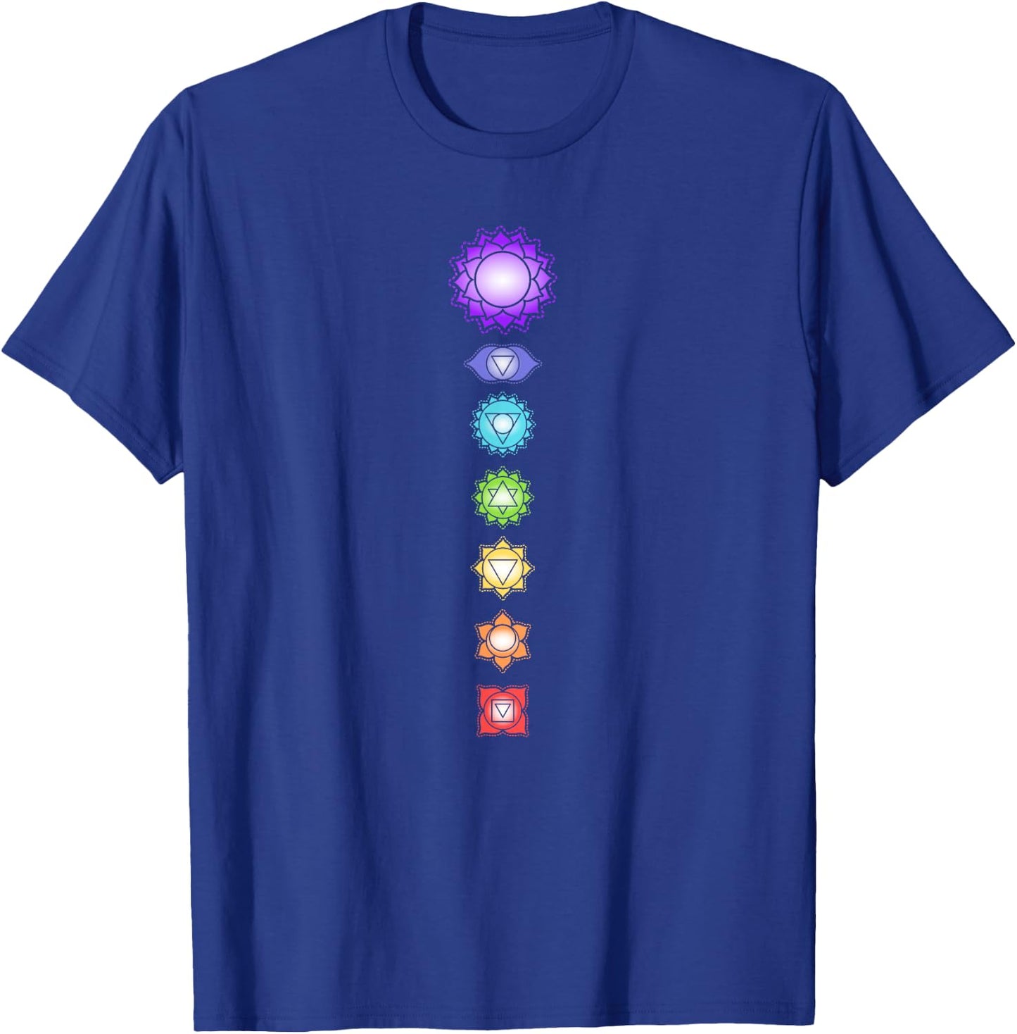Yoga Meditation Spiritual Body Energy Chakra T-Shirt - T-Shirt | Royal