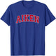 Aiken South Carolina SC Vintage Sports Design Red Design T-Shirt - T-Shirt | Royal