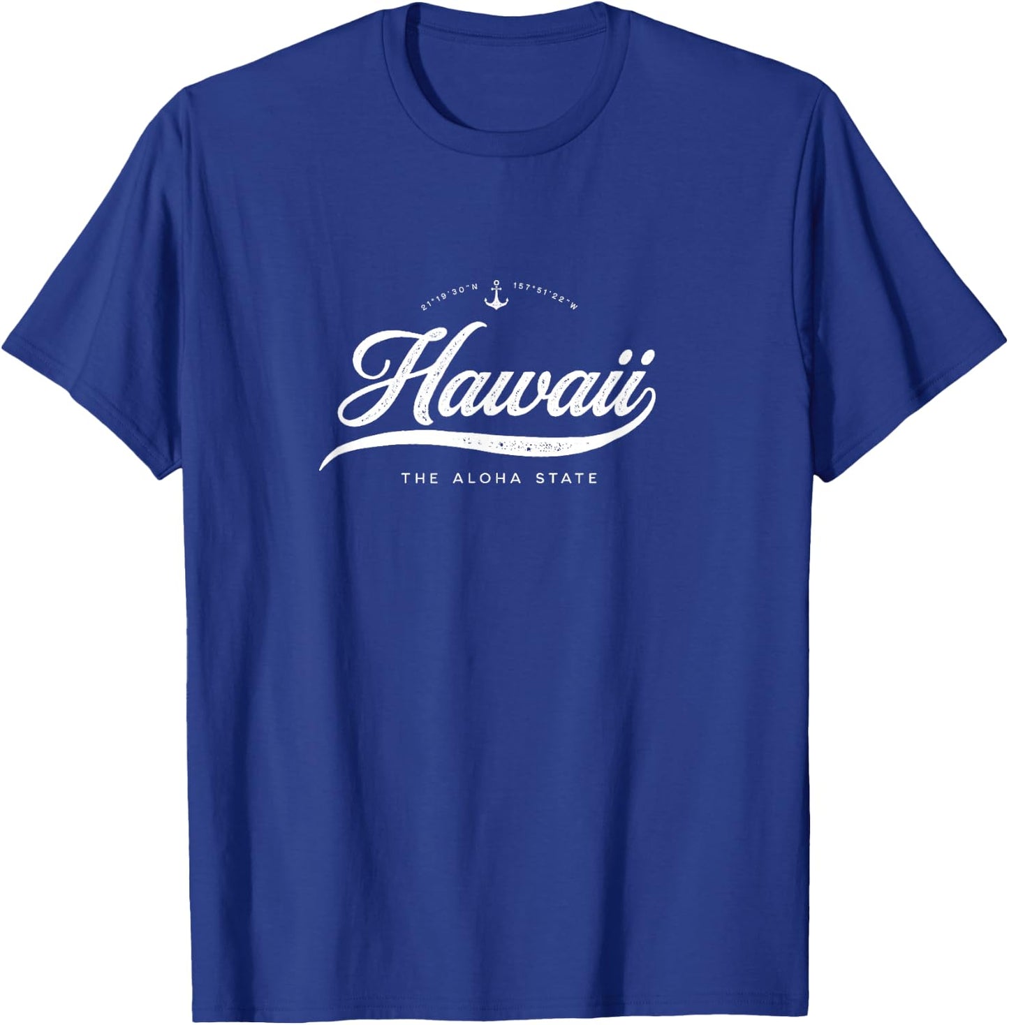 Hawaii Aloha Vintage Retro T-Shirt - T-Shirt | Royal