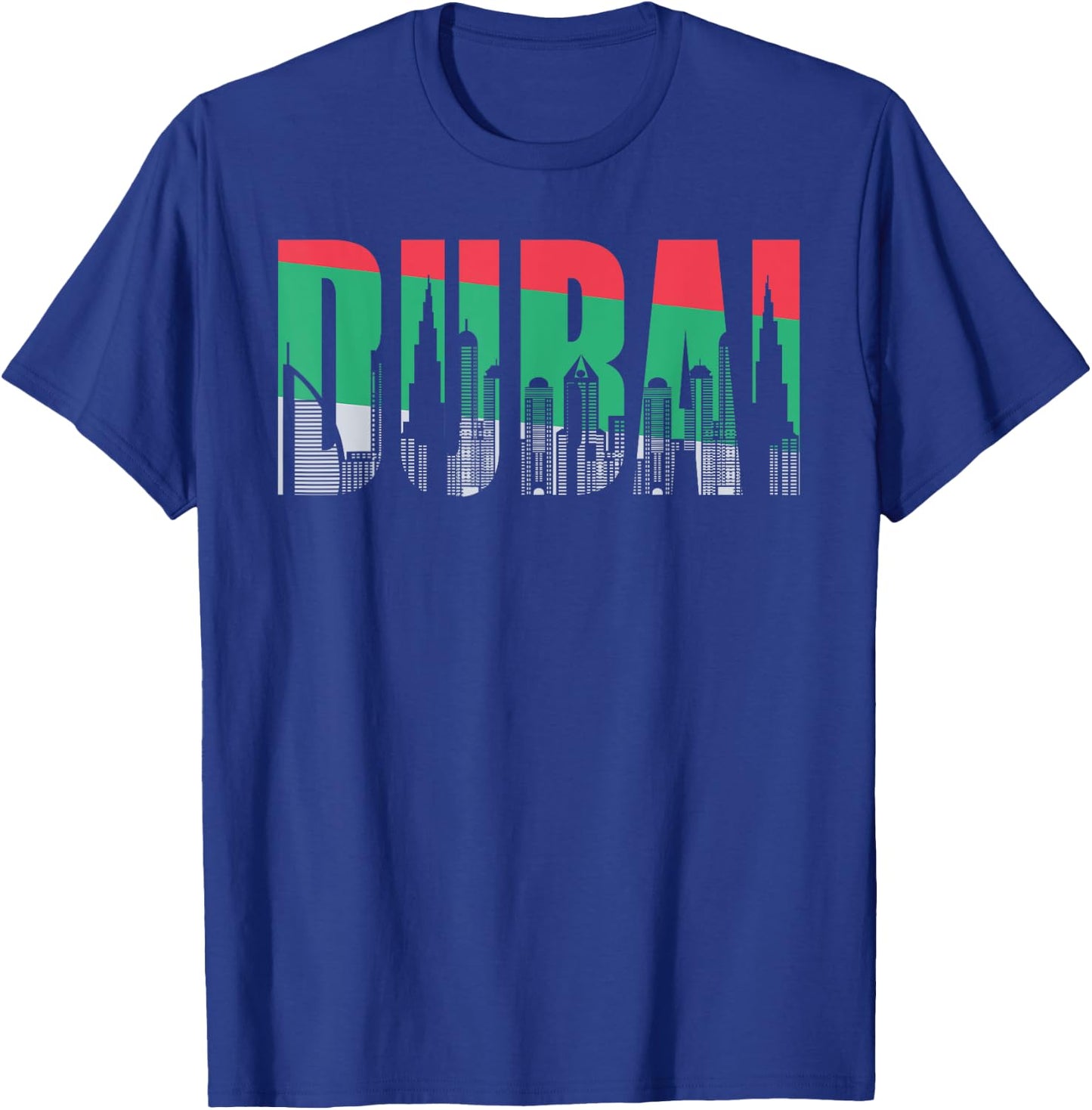Dubai Skyline Flag Souvenir Gift UAE Pride T-Shirt - T-Shirt | Royal
