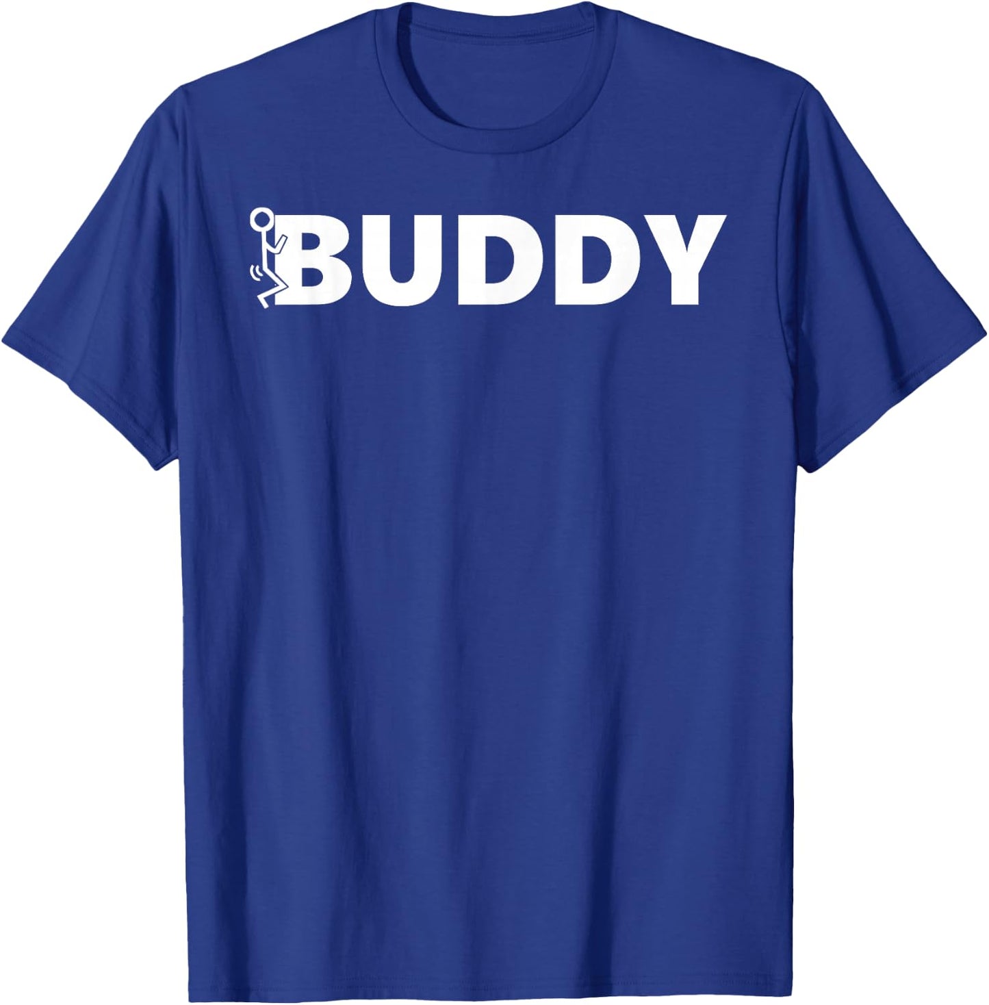 Fuck Hump Buddy With Stick Figure In Action T-Shirt - T-Shirt | Royal
