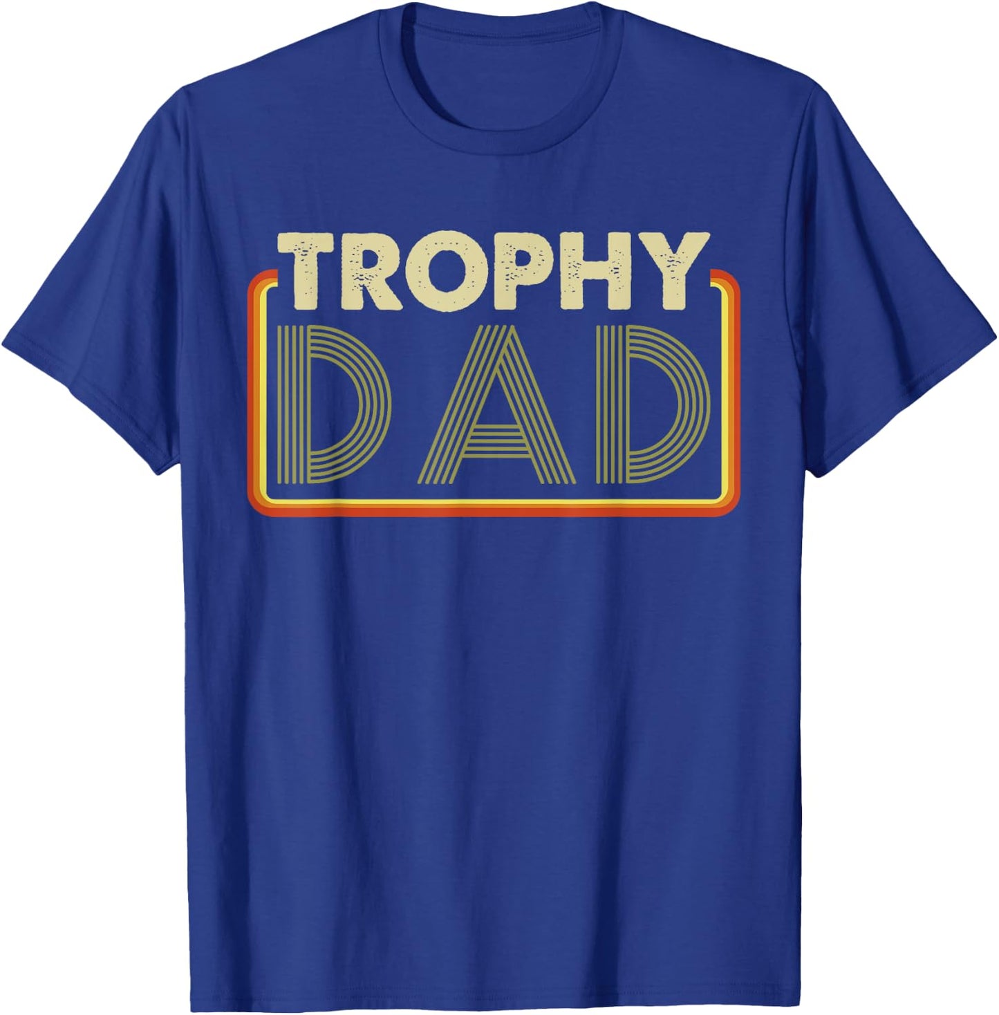 Husband | Best Father - Vintage Funny Trophy Dad T-Shirt - T-Shirt | Royal