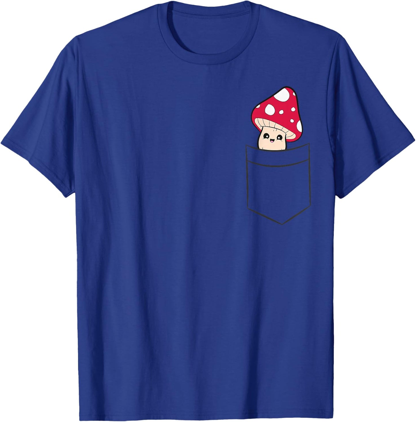 Mushroom in The Pocket Mycology Pocket Mushroom Small T-Shirt - T-Shirt | Royal