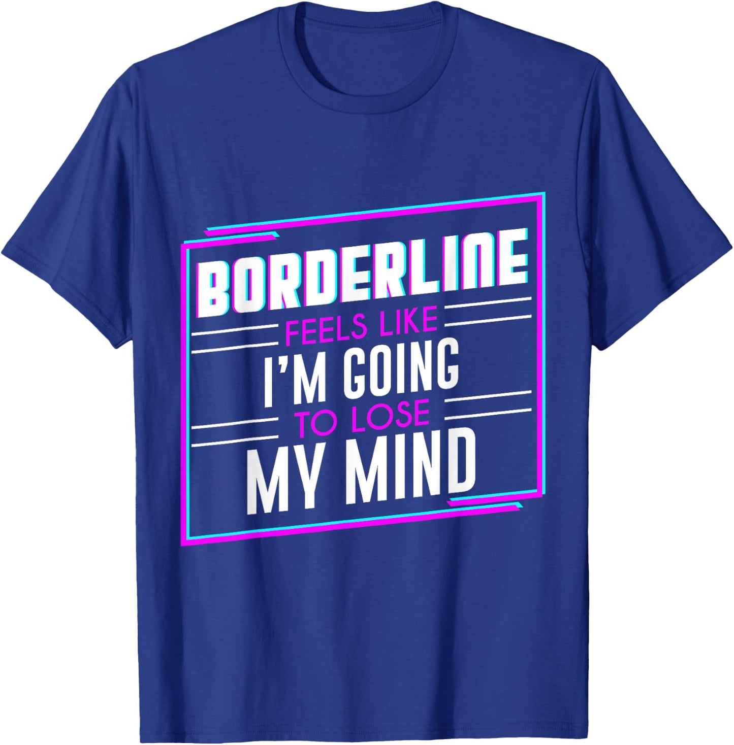 LyricLyfe - - BORDERLINE T-Shirt - T-Shirt | Royal