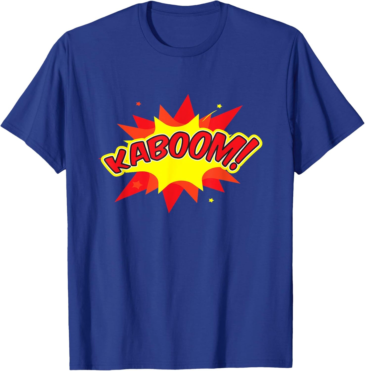 KABOOM Pop Art Comic Book Speech Bubbles Street Graffiti Art T-Shirt - T-Shirt | Royal