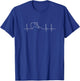 Skid Steer Heartbeat Construction Digger T-Shirt - T-Shirt | Royal