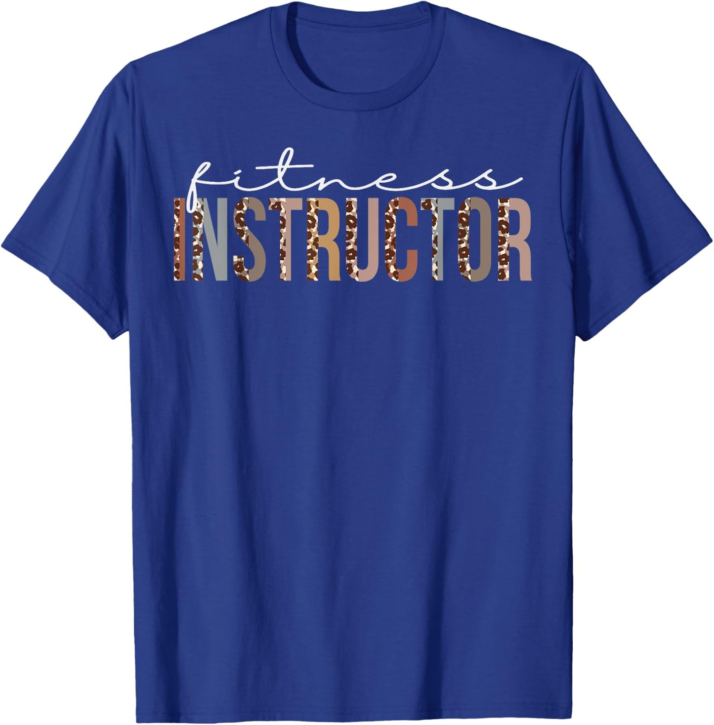 Fitness Instructor Leopard Appreciation For Work T-Shirt - T-Shirt | Royal