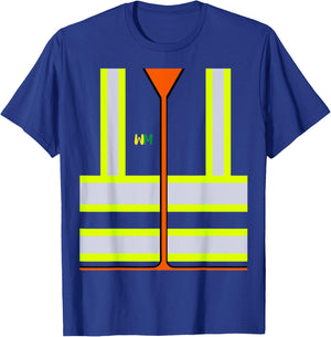 Garbage Man Costume City Trash Truck Driver Kids Toddler 4T T-Shirt - T-Shirt | Royal