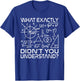 Math Teacher Science Physics Formula Mathematician Nerd Women T-Shirt - T-Shirt | Royal