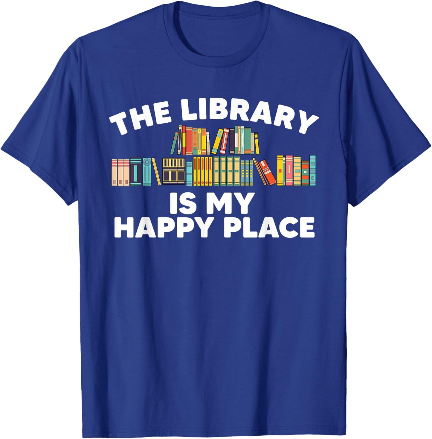 Cool Library Art Women Bookworm Librarian Book Lover T-Shirt - T-Shirt | Royal