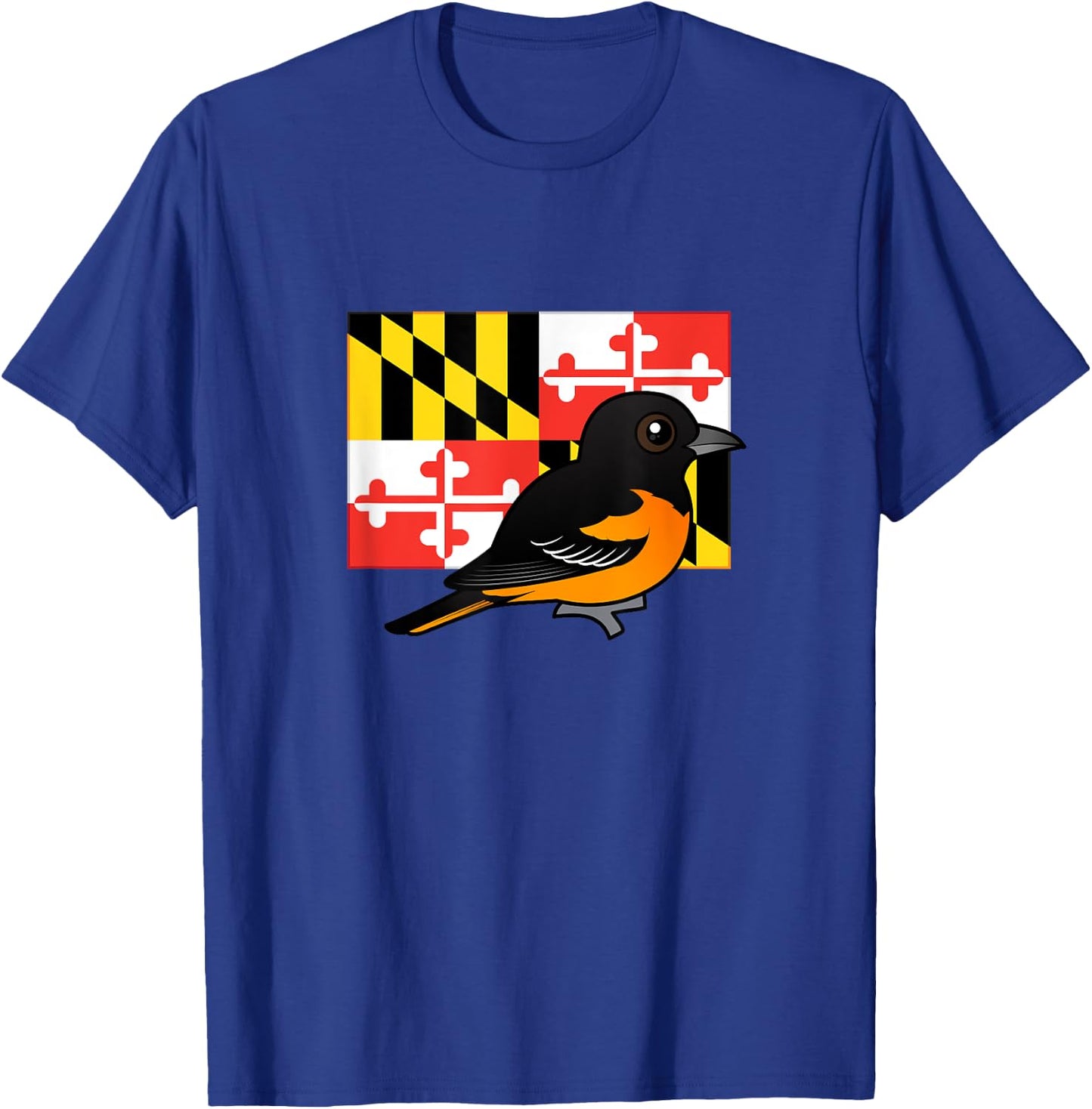 State Birdorable of Maryland: Cute Baltimore Oriole T-Shirt - T-Shirt | Royal