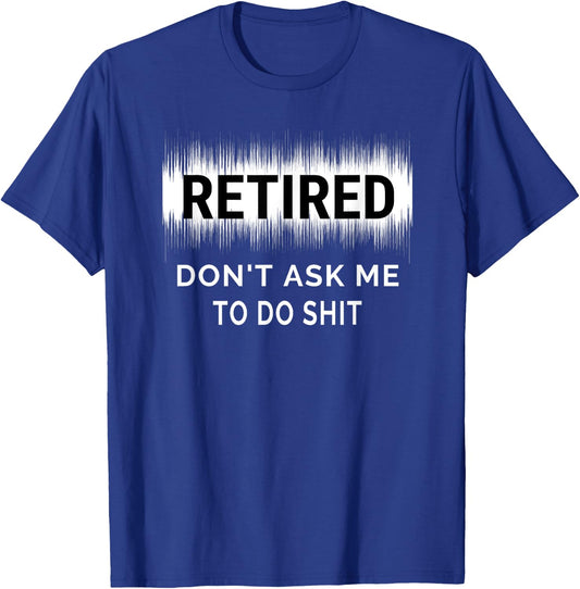Retired 2025 Shirt Retirement Gift Women Funny Cute T-Shirt - T-Shirt | Royal
