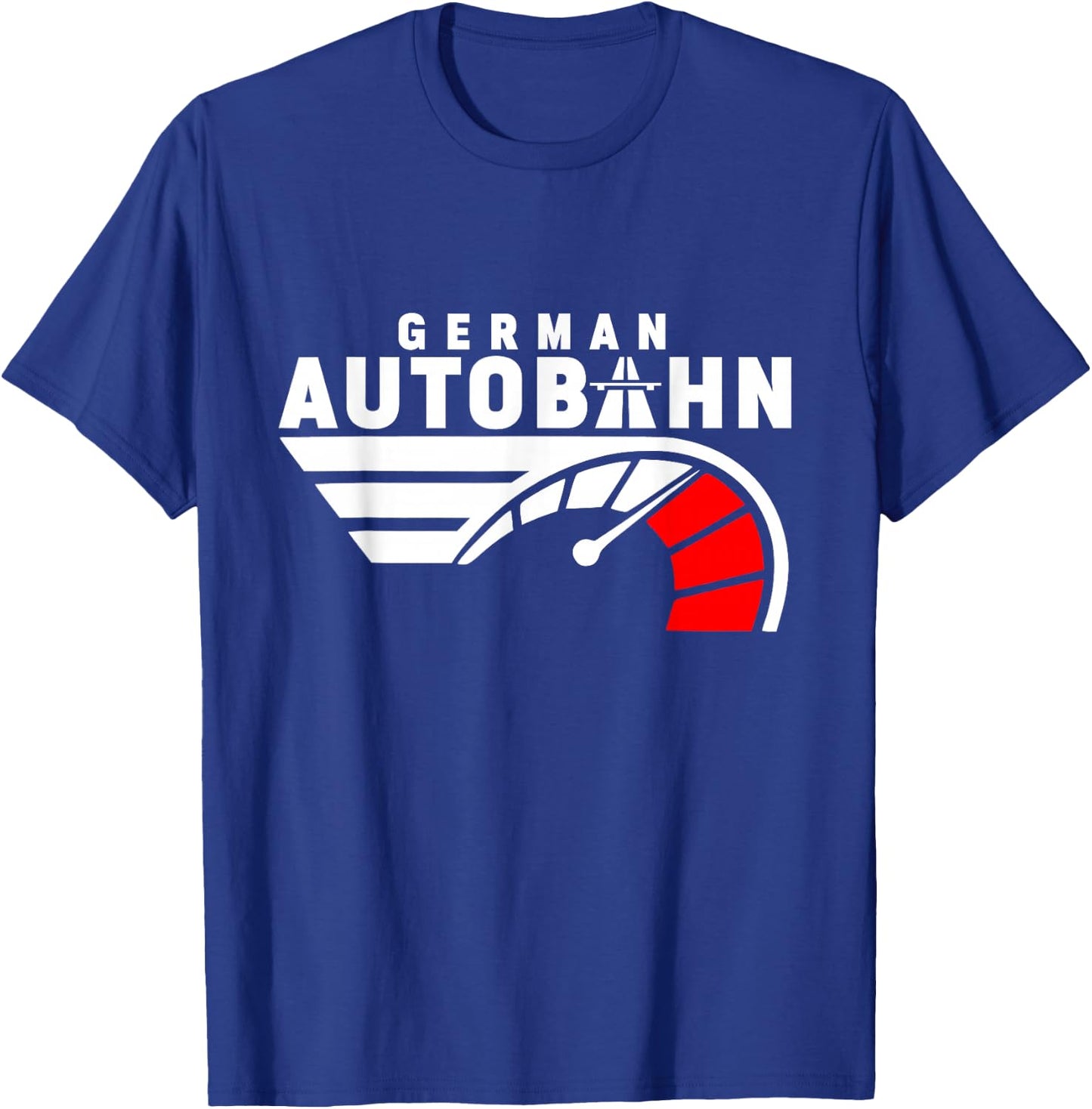 German Autobahn Highway No Speed Limit Racing T-Shirt - T-Shirt | Royal