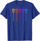 Lacrosse Lacrosse Sticks woman girls retro T-Shirt - T-Shirt | Royal