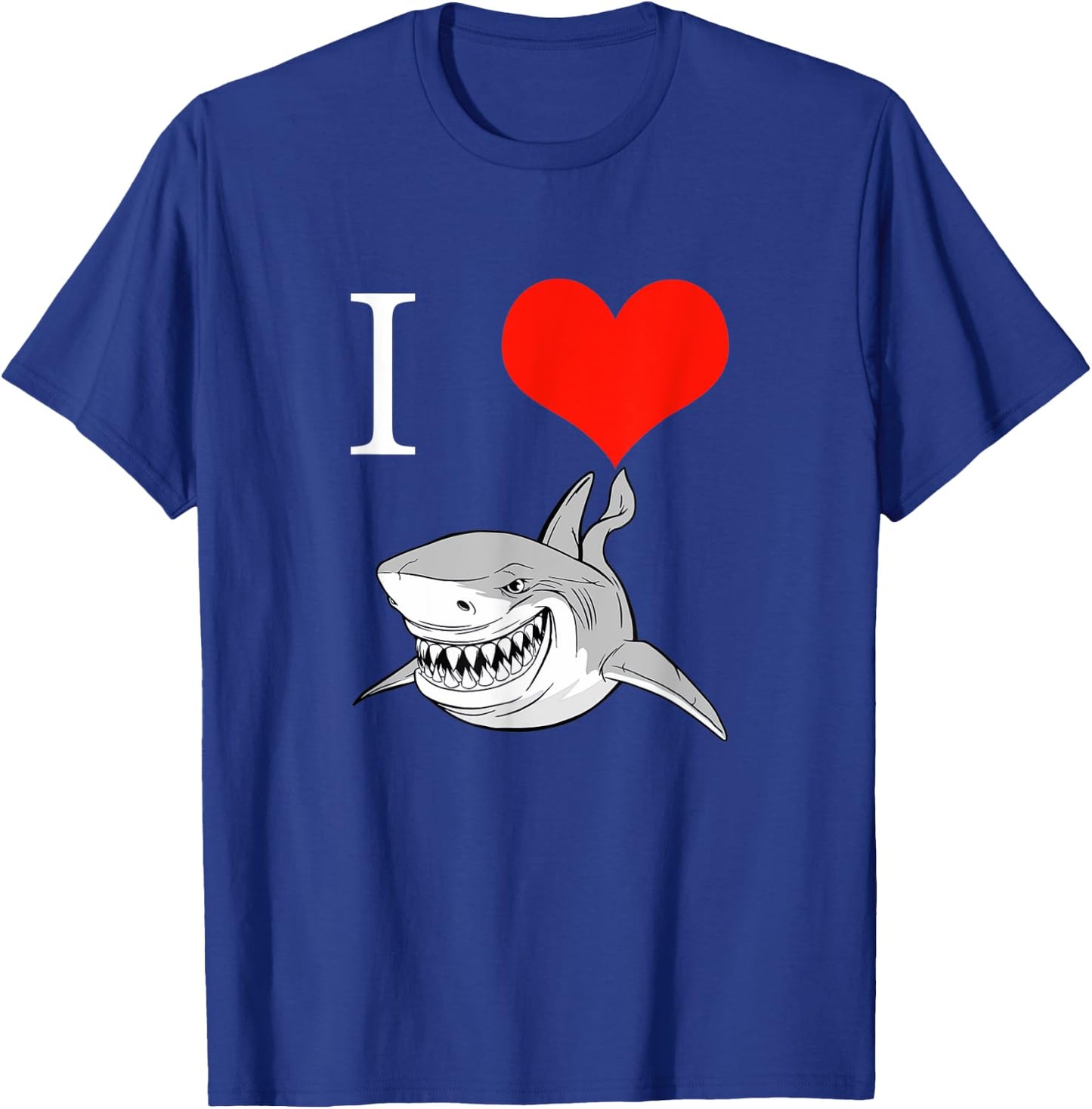 I Love Sharks T-Shirt - T-Shirt | Royal