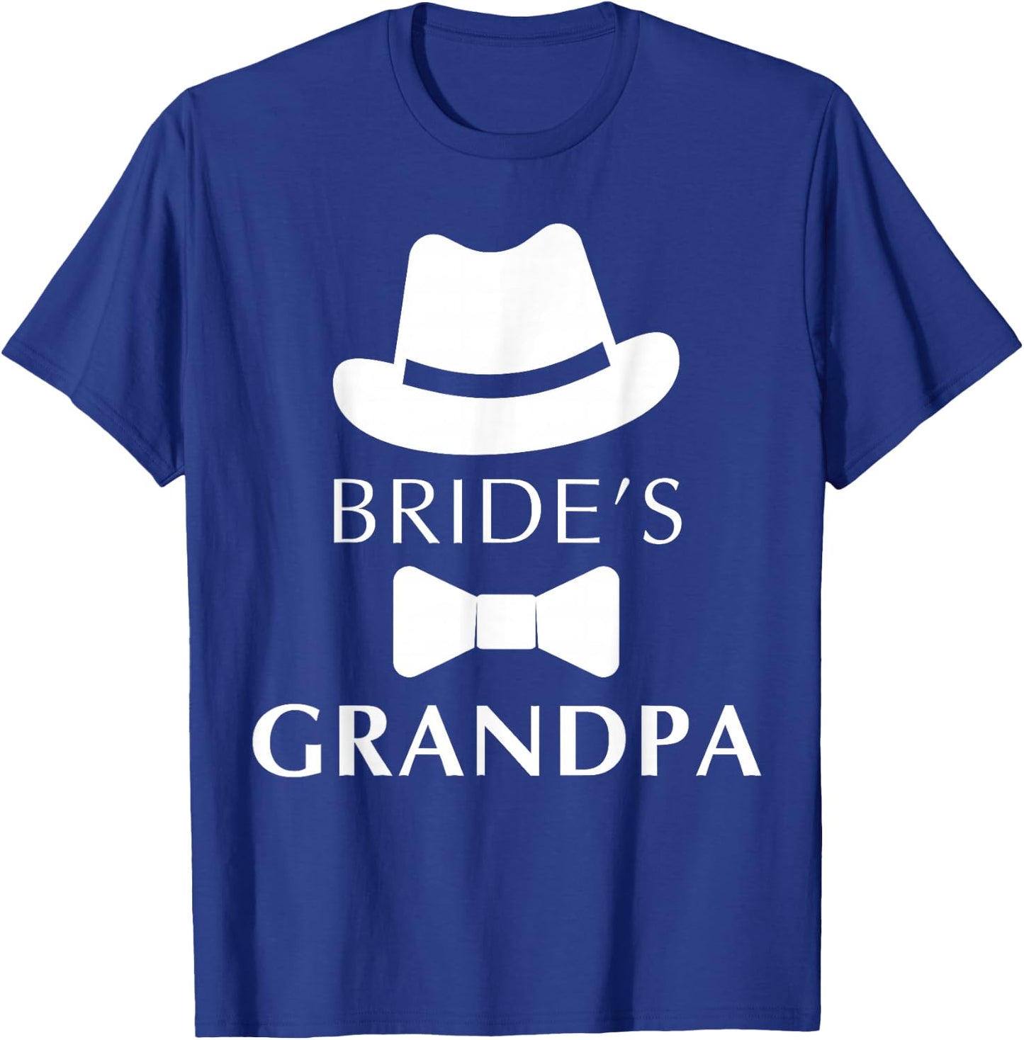 Bride's Grandpa, Grandpa Of The Bride Wedding T-Shirt - T-Shirt | Royal