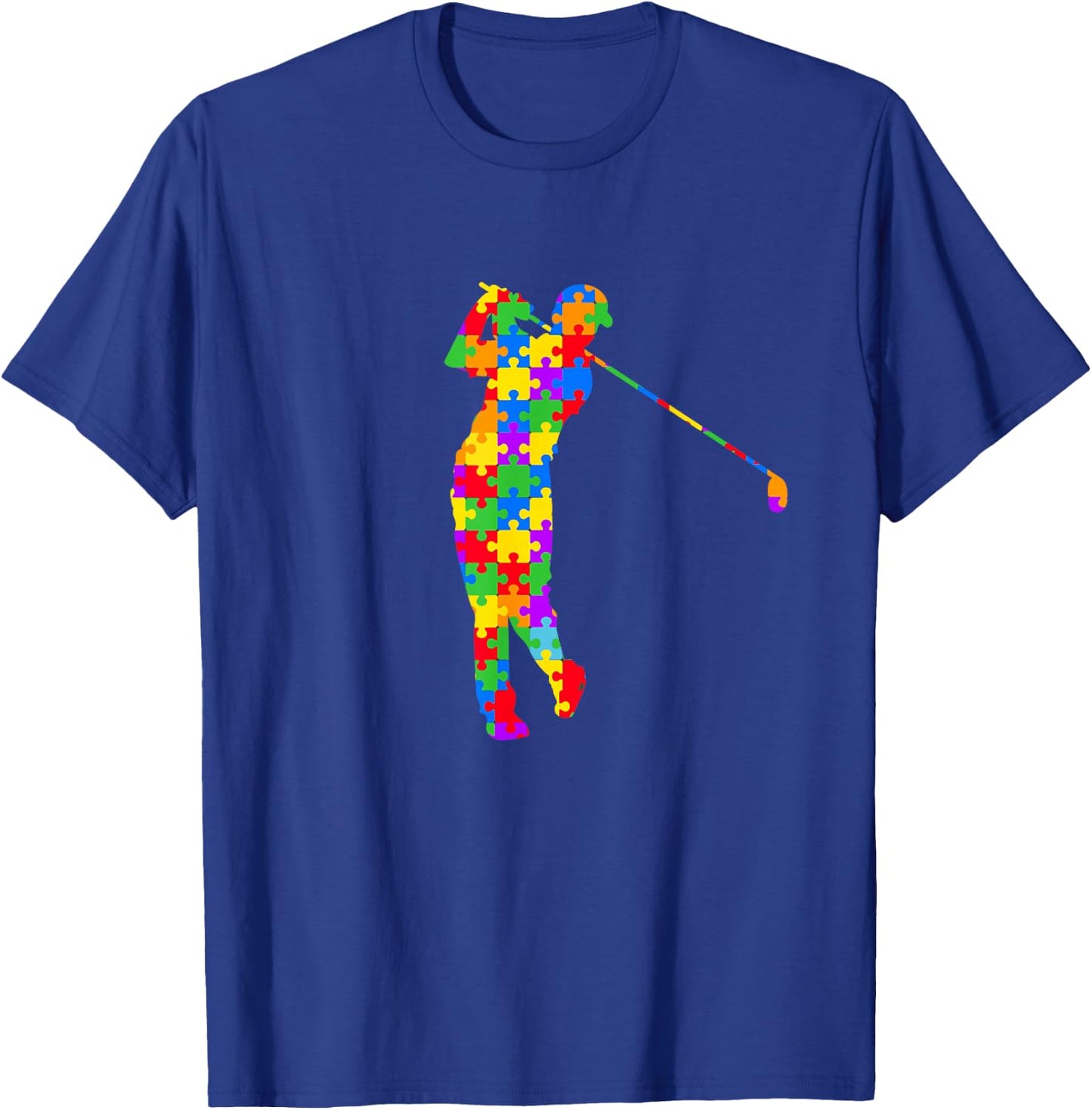 Golf Autism Golf Awareness Acceptance Golfers T-Shirt - T-Shirt | Royal