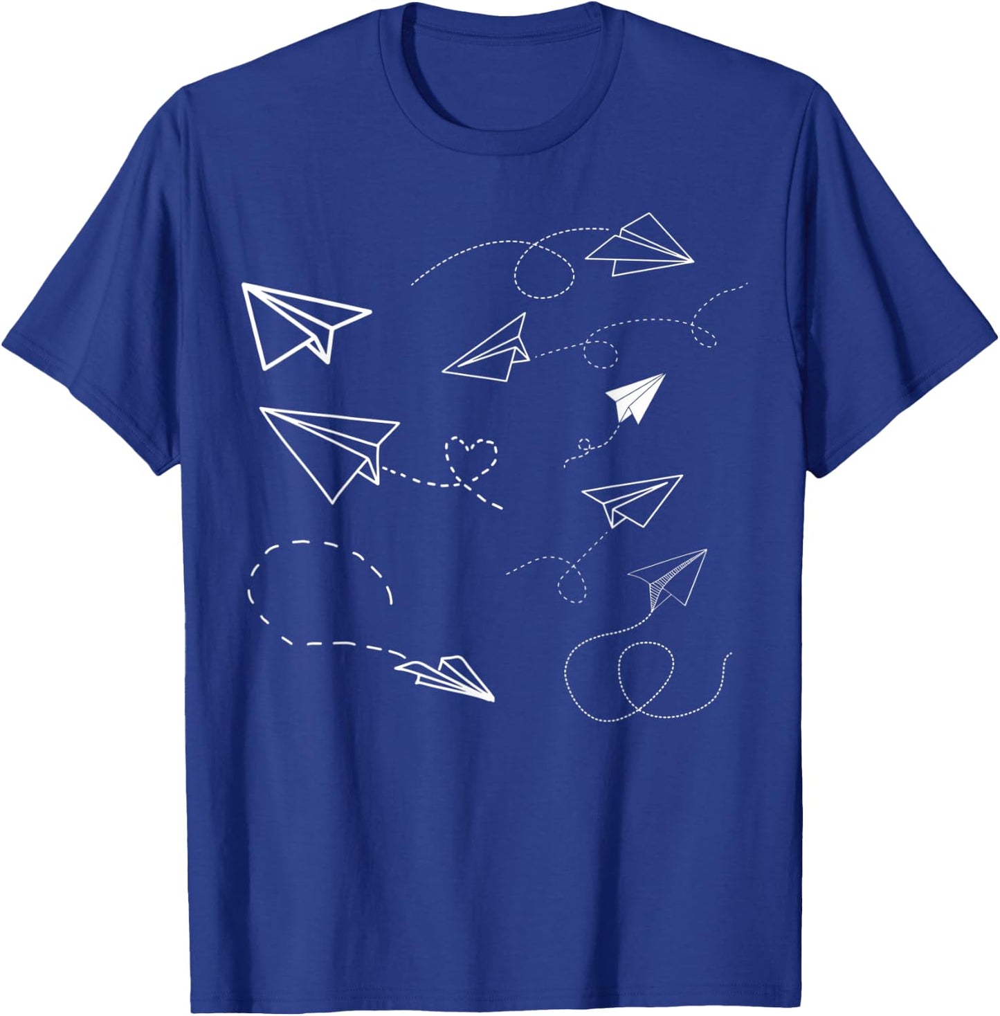 Paper Plane Love Funny Paper Plane Fold T-Shirt - T-Shirt | Royal