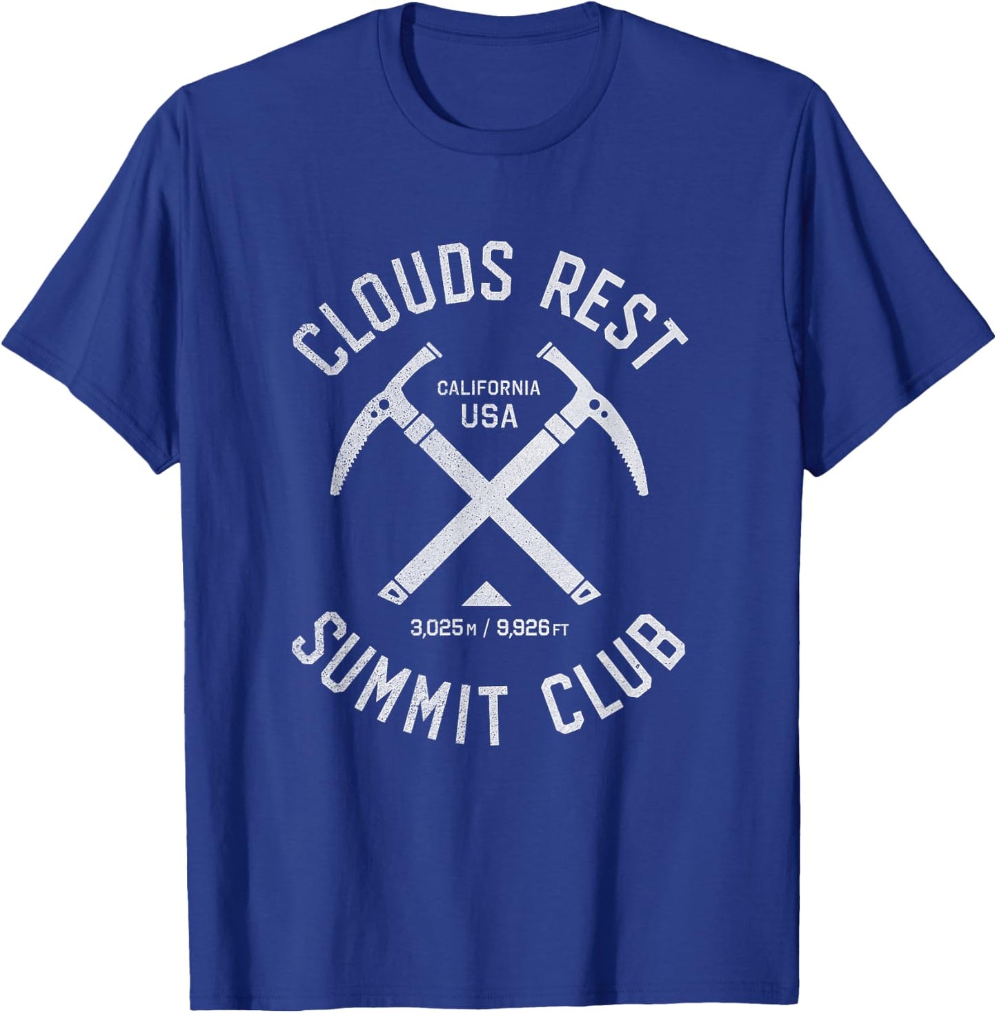 Clouds Rest Summit Club | I climbed Clouds Rest T-Shirt - T-Shirt | Royal