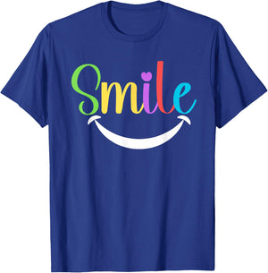 Colorful Smile Dentist Clinic Office Apparel Dental T-Shirt - T-Shirt | Royal