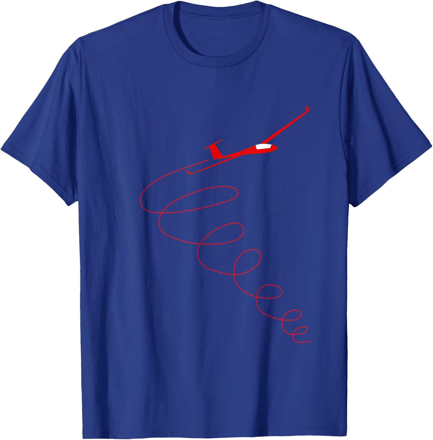 Glider in the Thermal - aviation aviation aviation pilot T-Shirt - T-Shirt | Royal