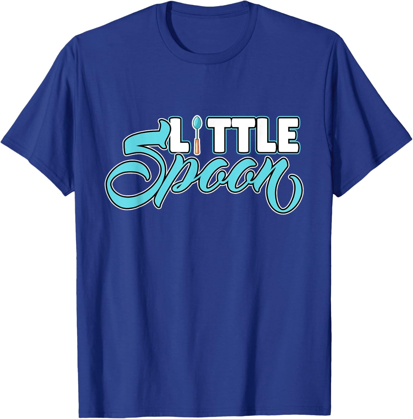 Big Spoon Little Spoon Matching Couple Sleep T-Shirt - T-Shirt | Royal
