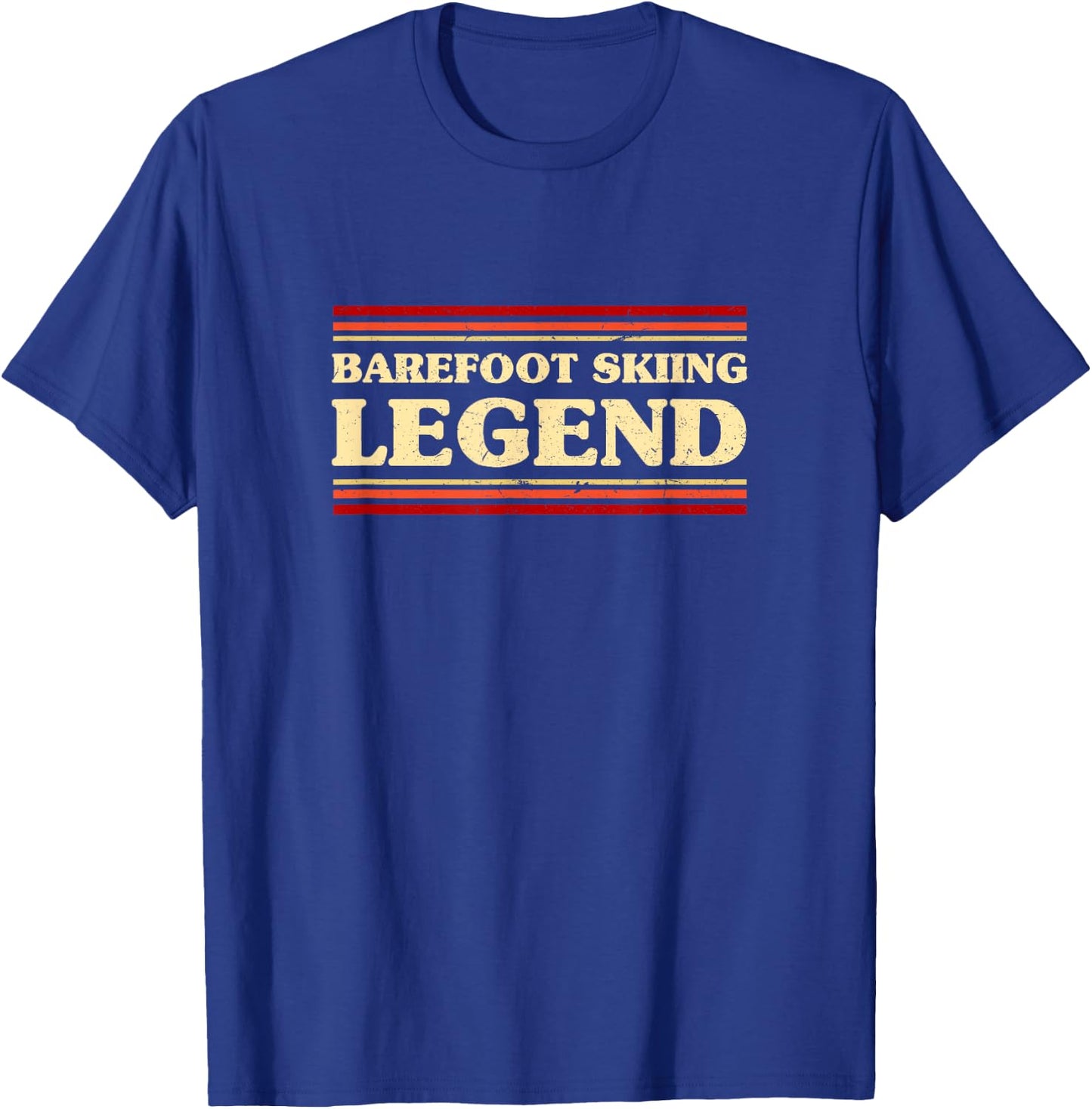 Barefoot Skiing Legend Barefooting Adventure Sports T-Shirt - T-Shirt | Royal
