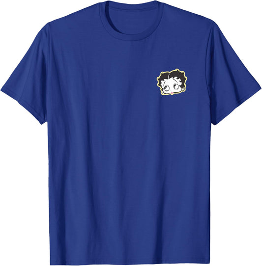 Betty Boop Pink and Yellow Pastel Front and Back Cartoon T-Shirt - T-Shirt | Royal