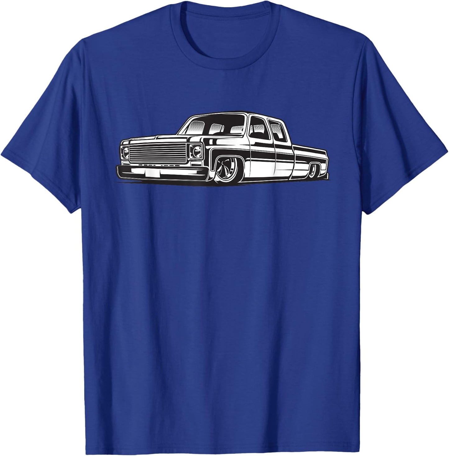 C10 Mini Truck Lowrider Slammed T-Shirt - T-Shirt | Royal