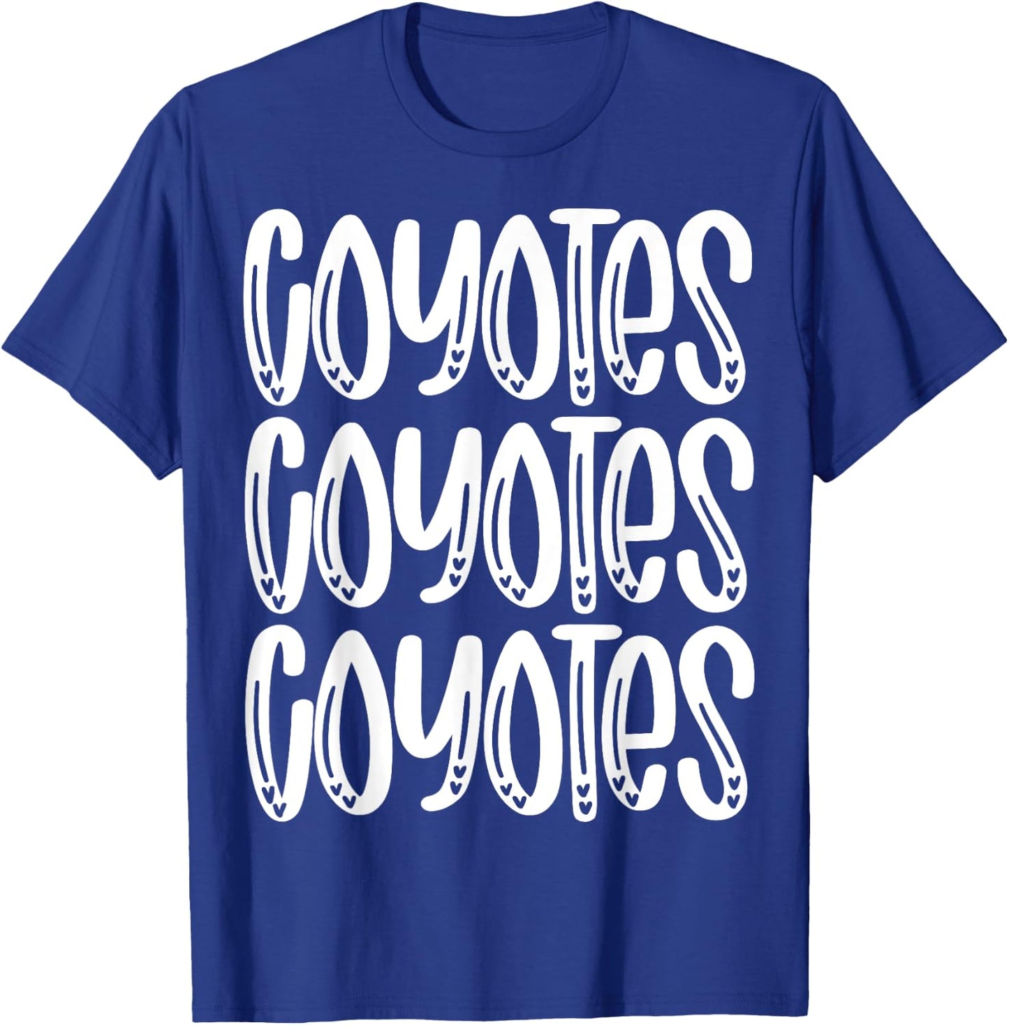 Coyotes Repeating School Spirit T-Shirt - T-Shirt | Royal