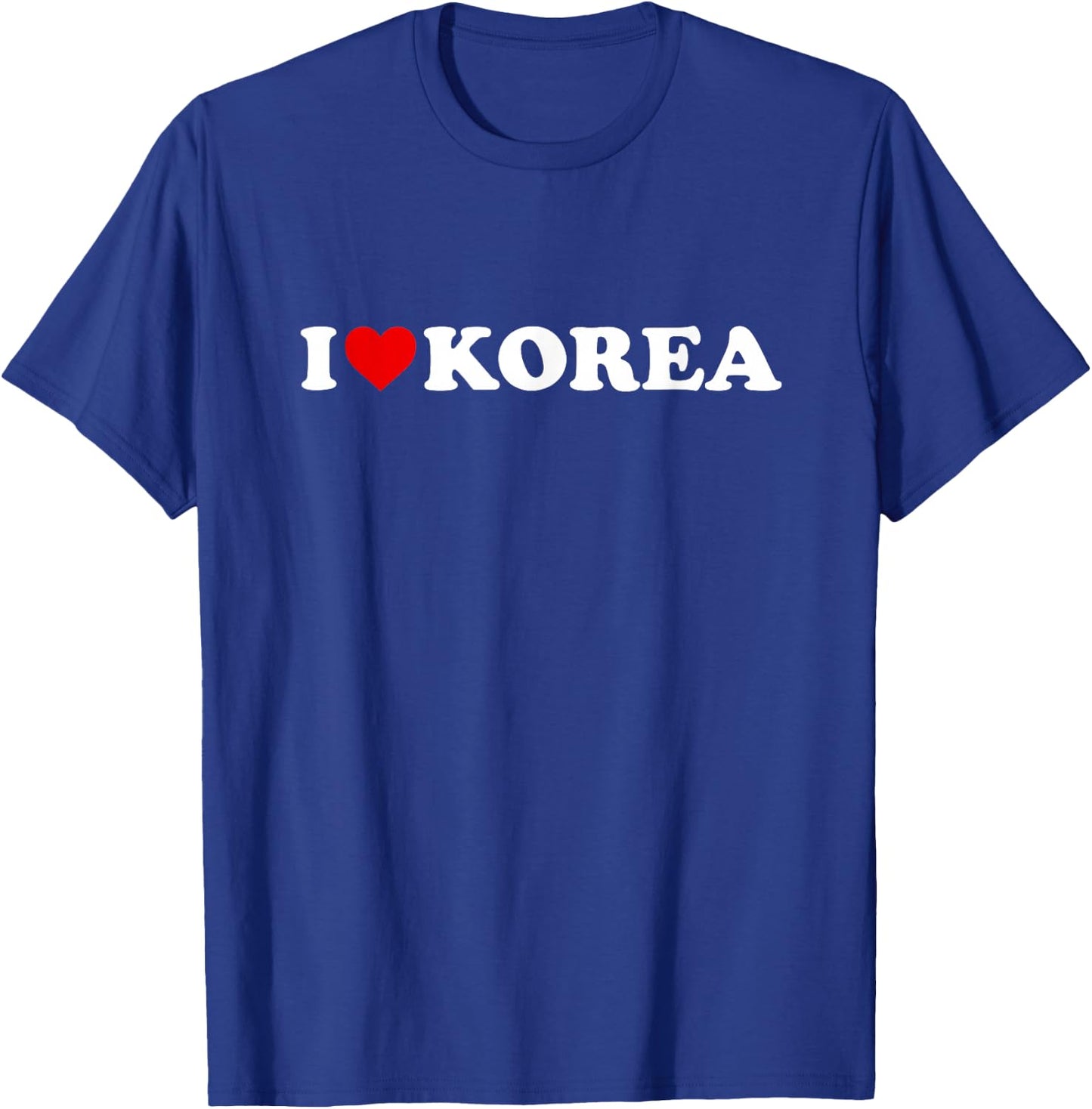 I Love Korea - Heart T-Shirt - T-Shirt | Royal
