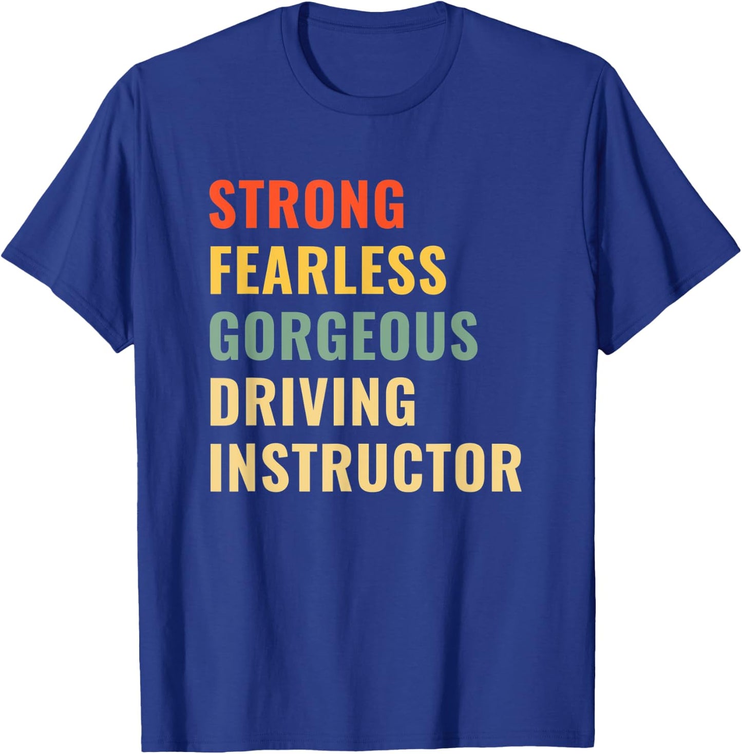 Driving School Teacher Driving Instructor T-Shirt - T-Shirt | Royal