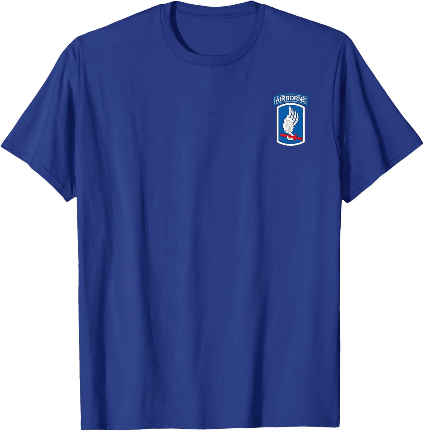 U.S Army 173rd Airborne Division Veteran Flag Vintage T-Shirt - T-Shirt | Royal