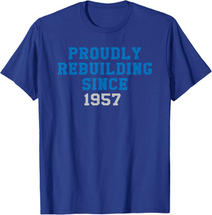 State of Michigan Rebuilding Since 1957 Detroit MI DET 313 T-Shirt - T-Shirt | Royal