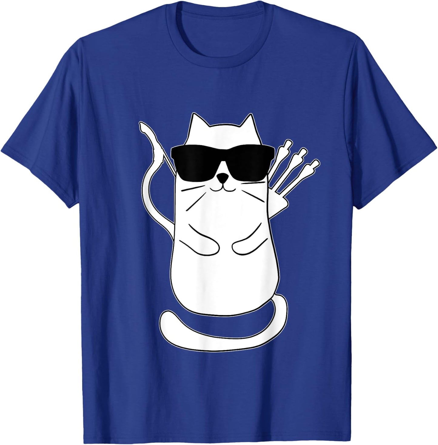 Funny Archery Cat Archer Bow Shooting Retro Vintage Women Kids T-Shirt - T-Shirt | Royal