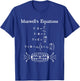 Nerdy Vintage Maxwell's Equations Physics Teacher Geek Gift T-Shirt - T-Shirt | Royal