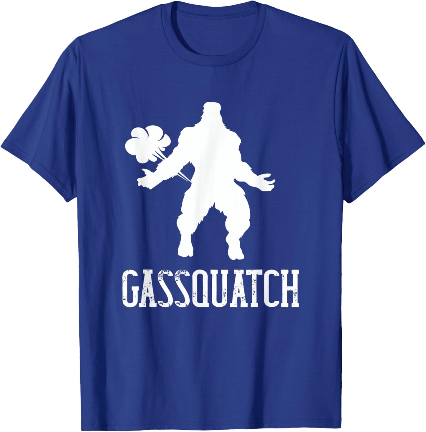 Gassquatch Bigfoot Farting Sasquatch Fart Funny Dad Joke T-Shirt - T-Shirt | Royal